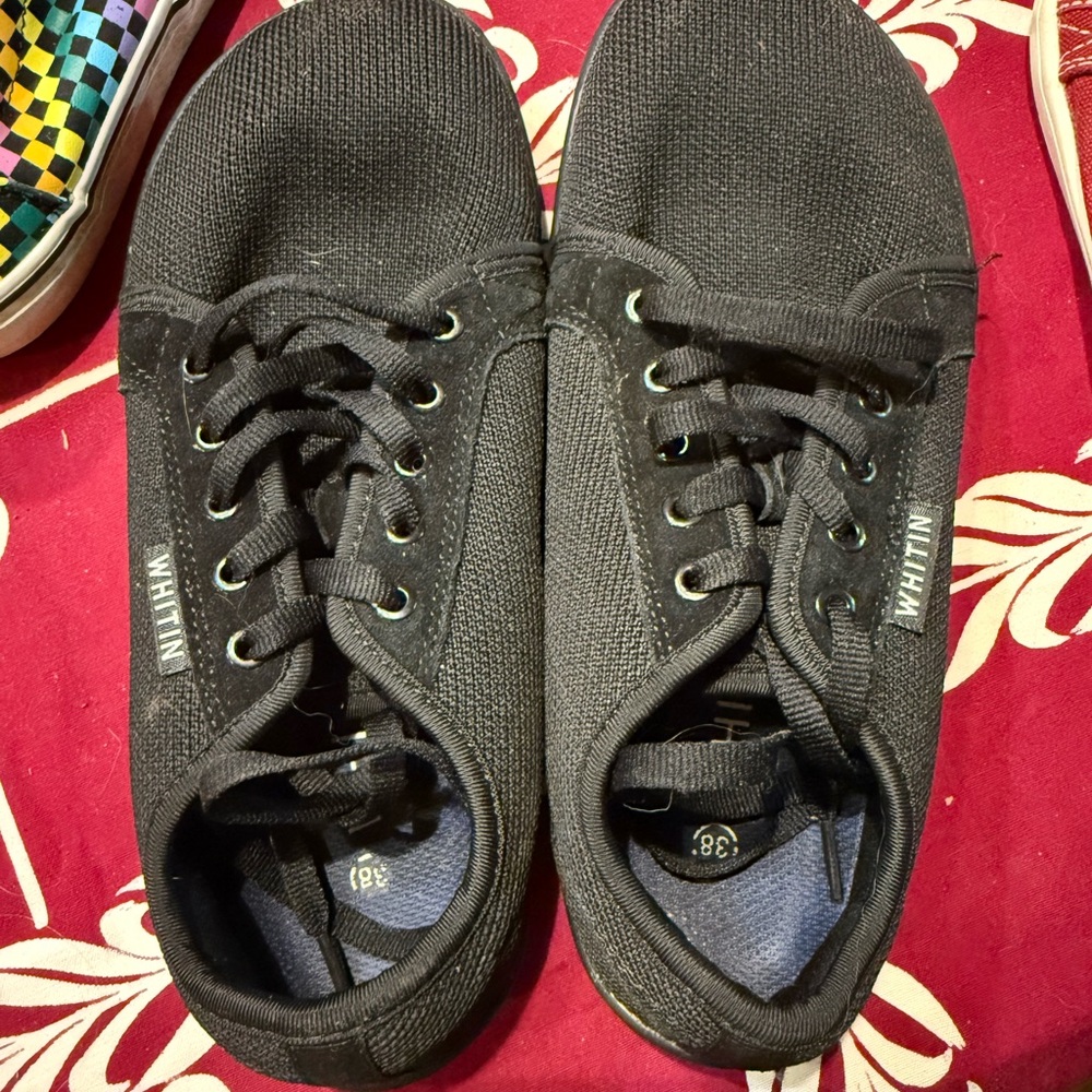 WHITIN Black Lace-Up Sneakers